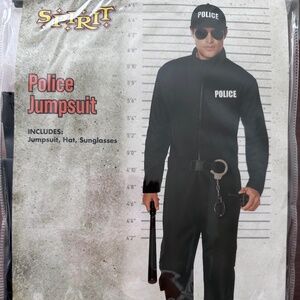 Adult Costume, Spirit brand, Police Jumpsuit